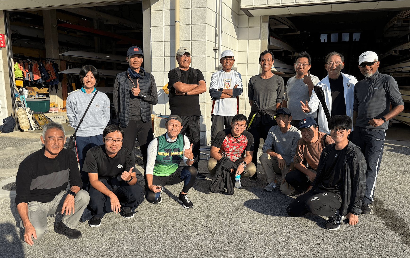 艇メンテナンスに参加したメンバー