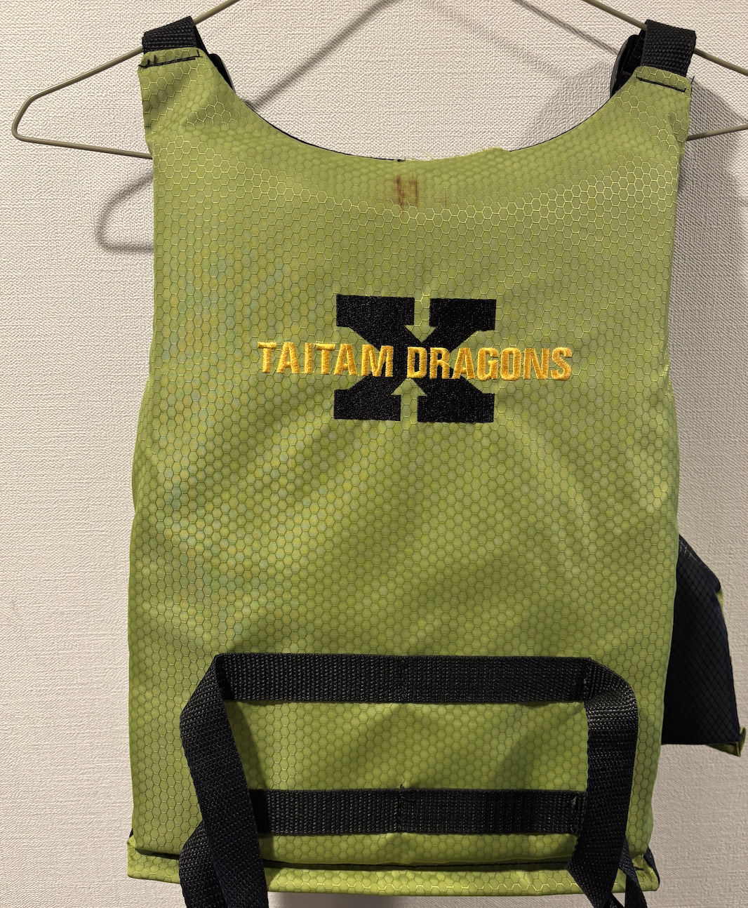 チームのライフジェケットの写真